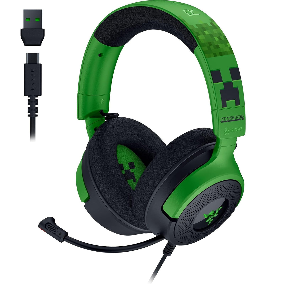 Razer Kraken V4 X Auriculares Gamer con Cable RGB Negro - Verde