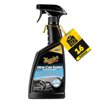 Meguiar's Toallitas Protectoras para Interior de Auto, Aroma Auto Nuevo - Natural Shine - Nuevo aroma de automóvil