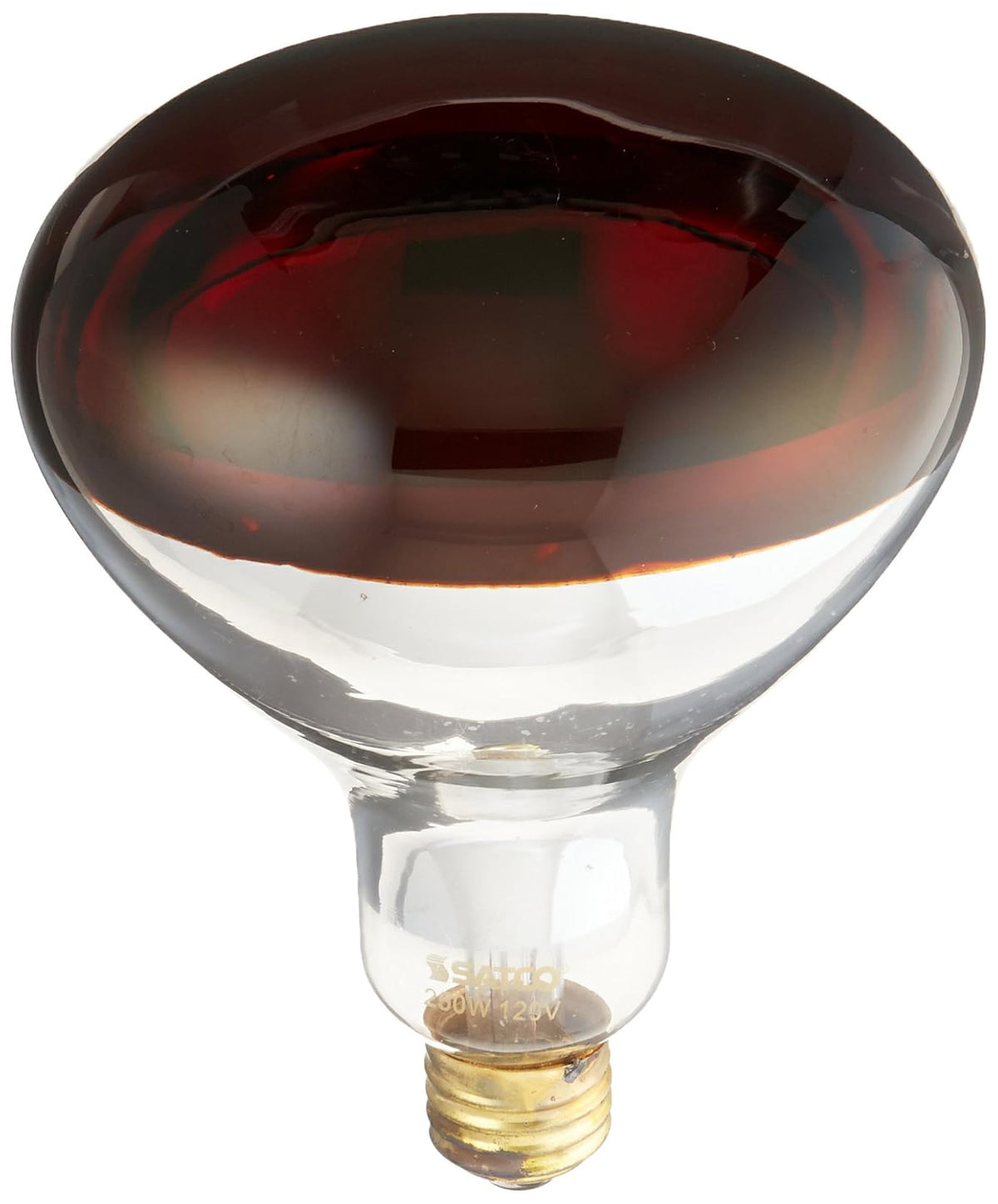Satco S4998 250BR40/HR Medium Base Heat Lamp, Red