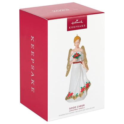 Hallmark - Adorno navideño de Recuerdo 2023, ángeles de Navidad, Buena alegría, Regalos religiosos