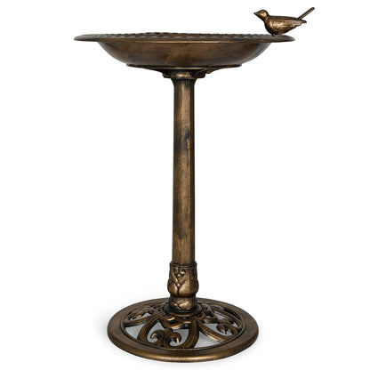 Backyard Expressions Baño de Pájaros de Poliresina, 30 pulg - bronce - Modelo 2023