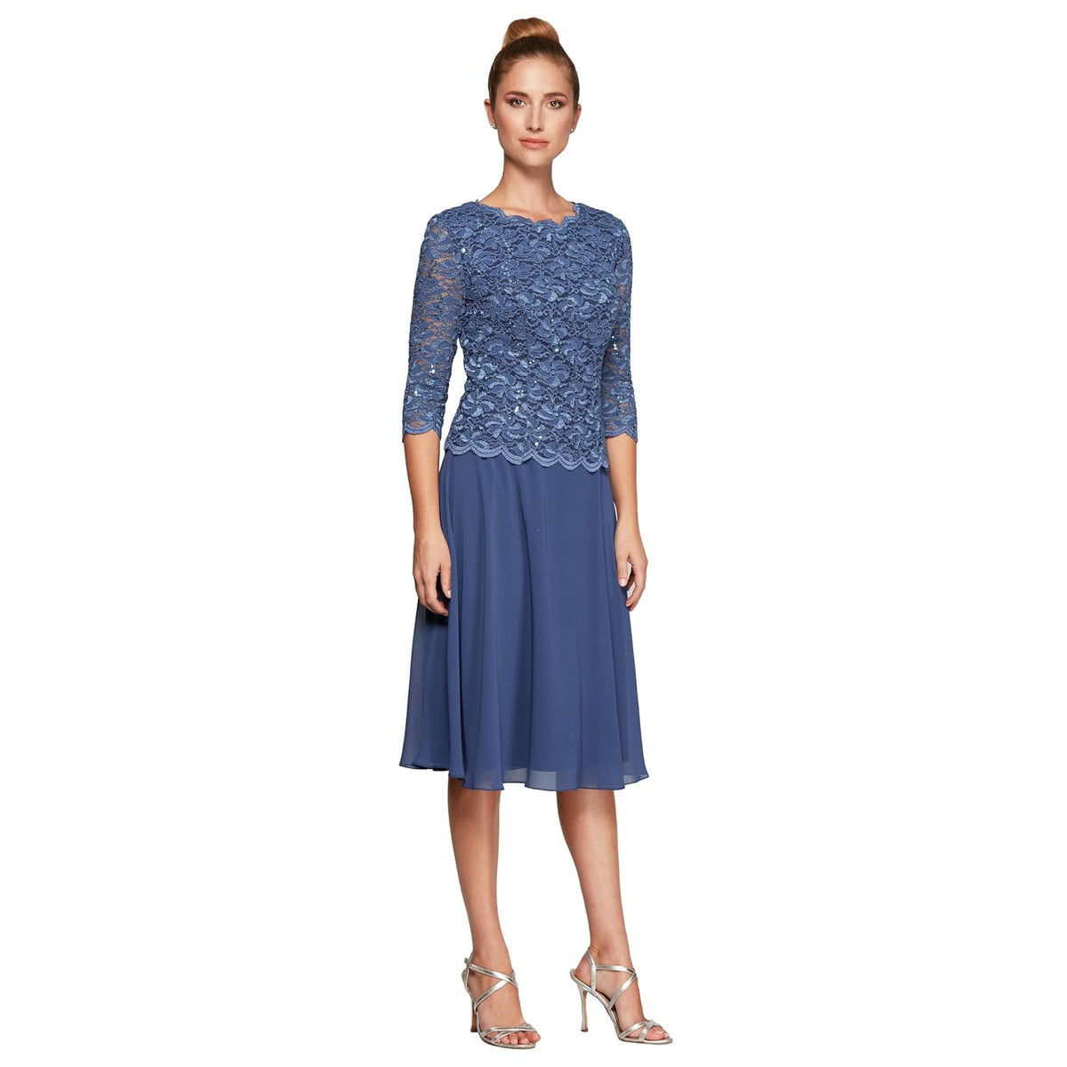 Alex Evenings Vestido Largo de Lentejuelas para Mujer (Petite y Regular)
