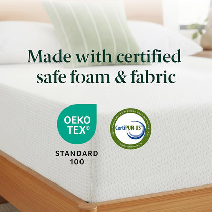 ZINUS Colchón híbrido de Espuma y Resorte de 6 Pulgadas, 75 x 30 Pulgadas, Estrecho, rodar, litera, Cama de día, Compatible con RV, sensación de firmeza Media, Certificado CertiPUR-US