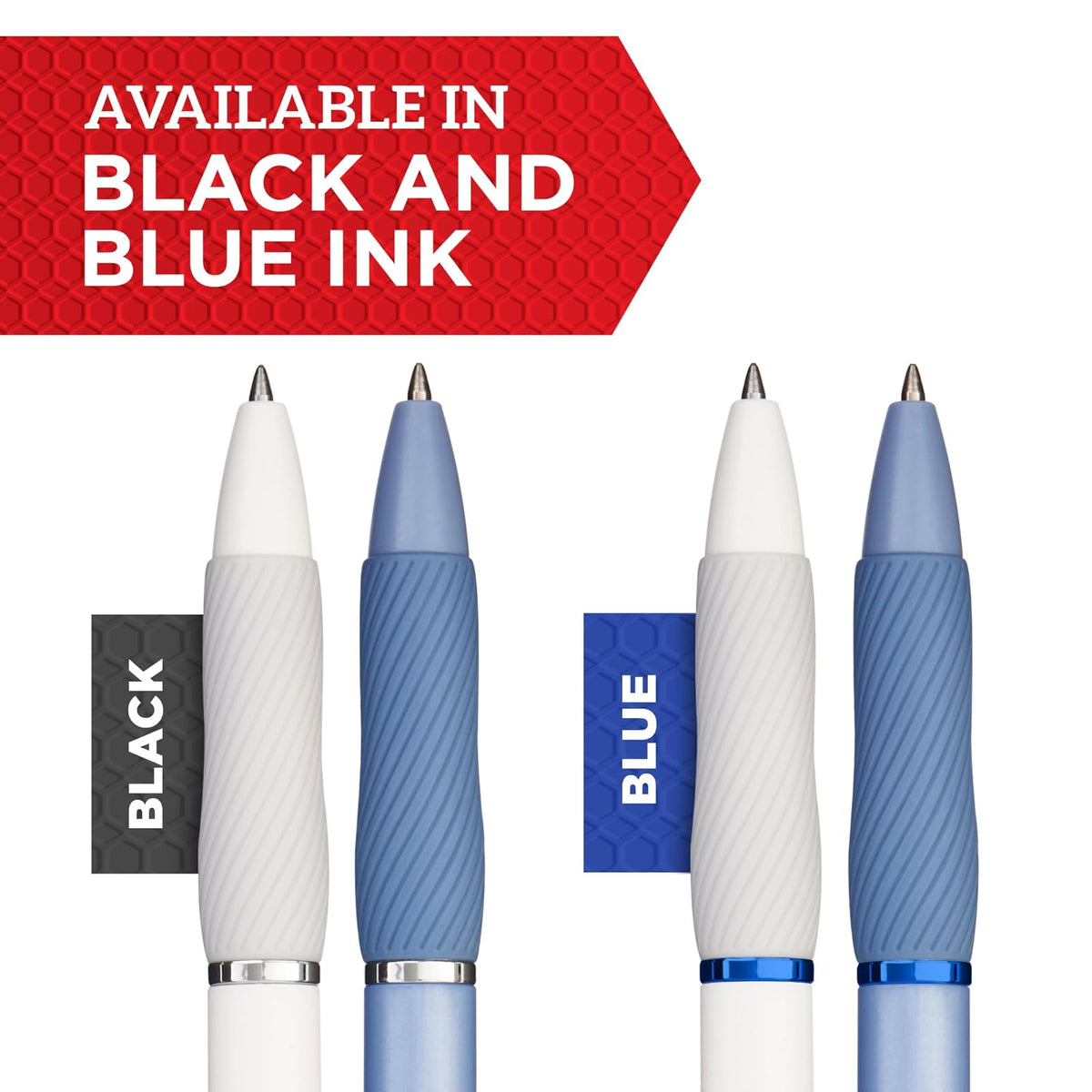 Sharpie S-Gel, bolígrafos de gel, punta media (0,7 mm), cuerpo azul escarchado, bolígrafos de tinta de gel negro, 12 unidades