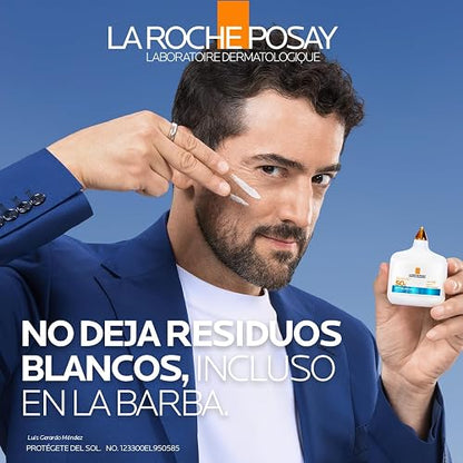 La Roche-Posay Anthelios UVAIR SPF 50+, Serum Protector Solar invisible 50 ml. Textura ligera. Con Ácido Hialurónico, Niacinamida y Vitamina E.