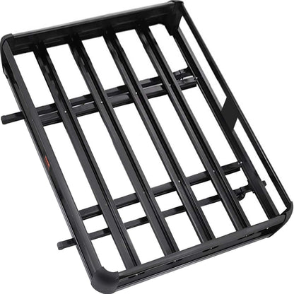 VEVOR - Cesta de Techo Universal de 50,4 x 36,4 Pulgadas, portaequipajes de Techo de Aluminio con Barras XL-B para Equipaje de Automóvil, SUV, Viajes