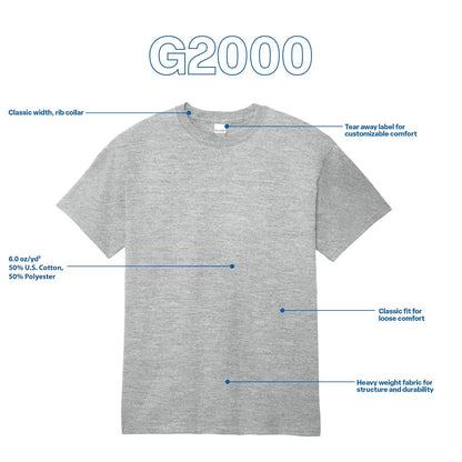 Gildan Playera Ultra Cotton Style G2000, Multipack Camiseta para Hombre