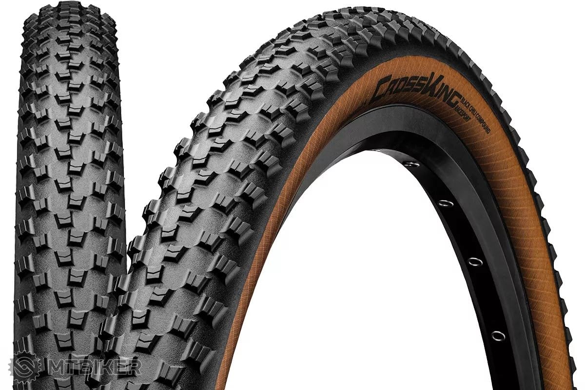 Llanta Continental Cross King Racesport 29X2.2 Color Negro/Cafe Plegable