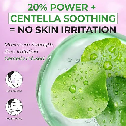 JUMISO Niacinamide 20 Serum - Korean Face Serum with Glutathione, TXA Tranexamic Acid and Centella Complex - Reduces Pigmentation, Uneven Skin Tone, Pore Care for Sensitive Skin, 1.35 fl.oz.