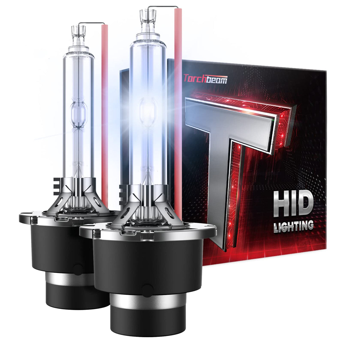 Torchbeam 8887LHP978PUS Bombillas de Xenón HID D2S D2R para Faros Delanteros 35W 7600LM Azul Hielo 8000K, Paquete de 2