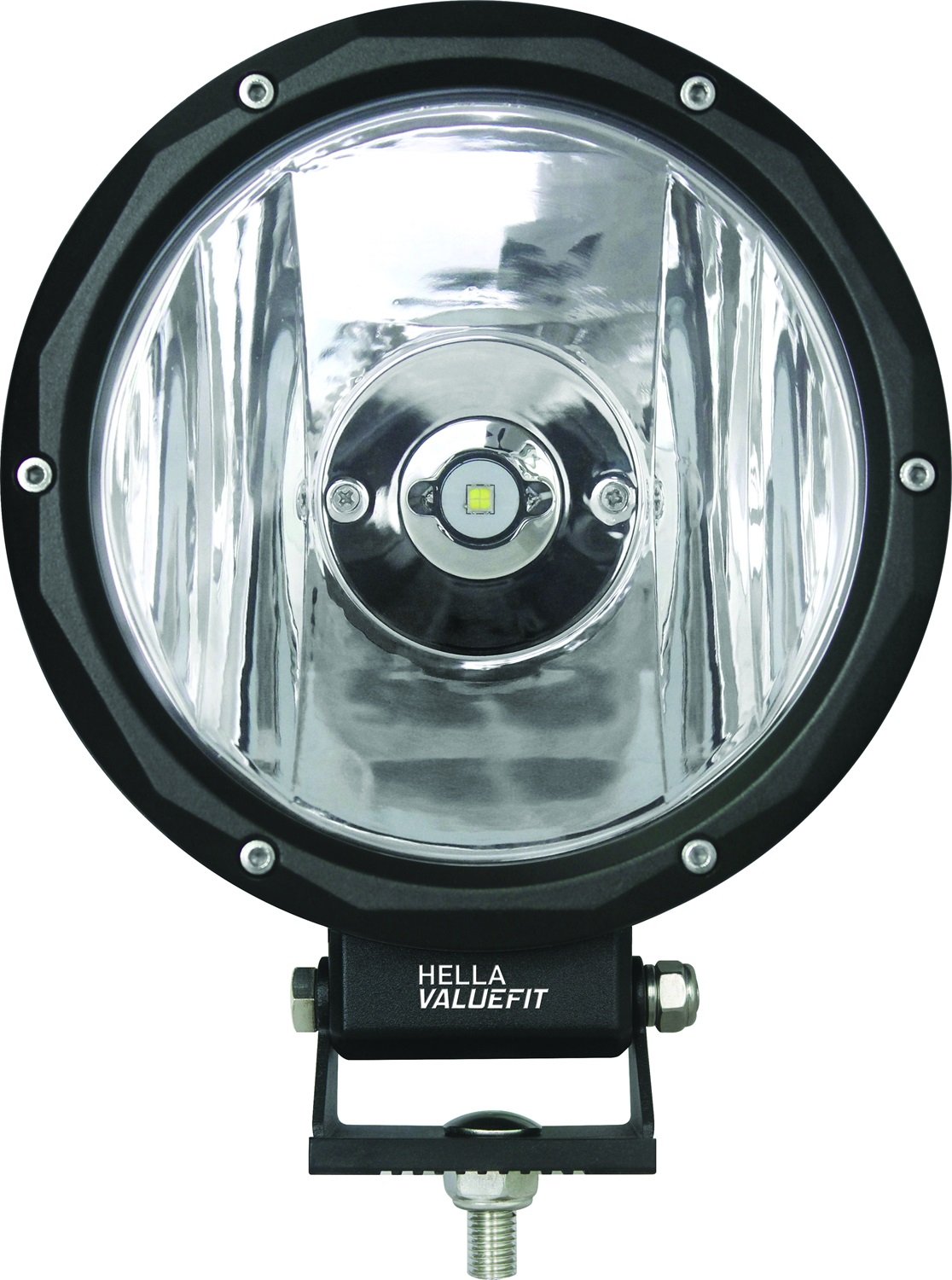 Hella 357200001 ValueFit Faro Auxiliar para Conducción, 1080 lm, con Cubierta y Soporte, Multicolor, Paquete de 1