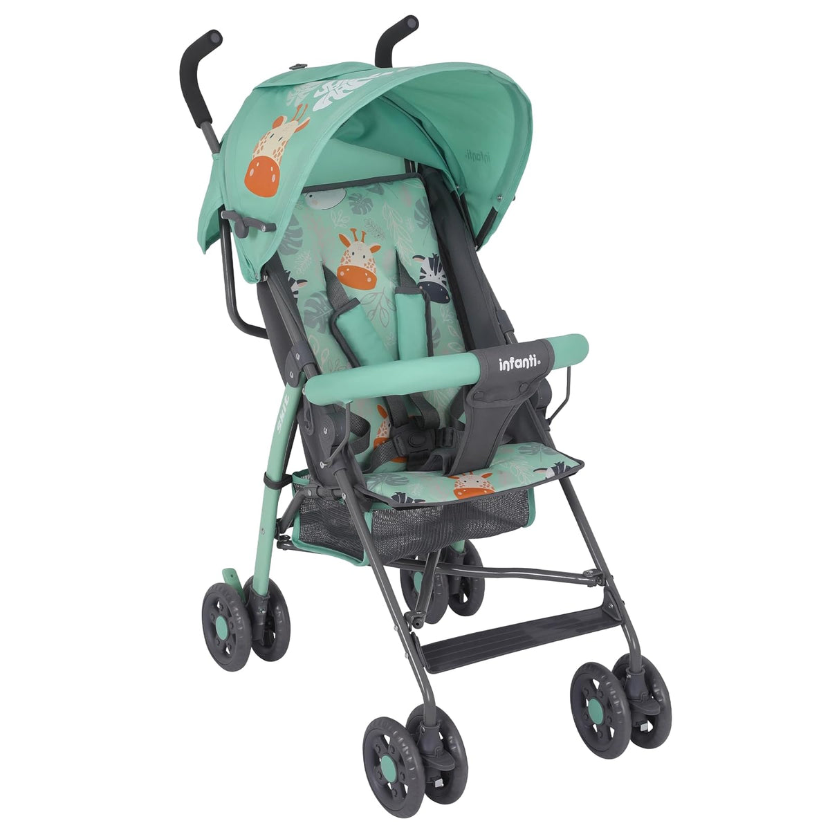 Infanti Carriola de Bastón SKIT Dino Azul, 6m-15kg - Verde
