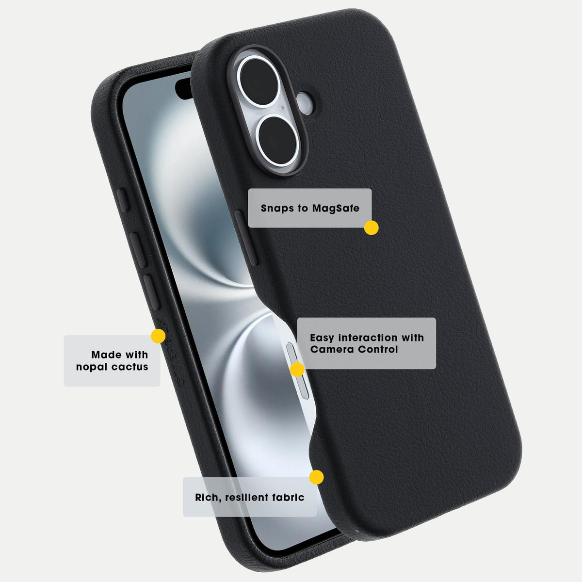 OtterBox iPhone 16 Pro MAX Symmetry Series - Piel de Cactus para MagSafe - Adobe Brown