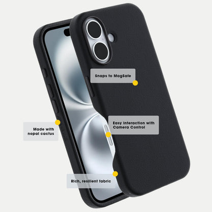 OtterBox iPhone 16 Pro MAX Symmetry Series - Piel de Cactus para MagSafe - Adobe Brown