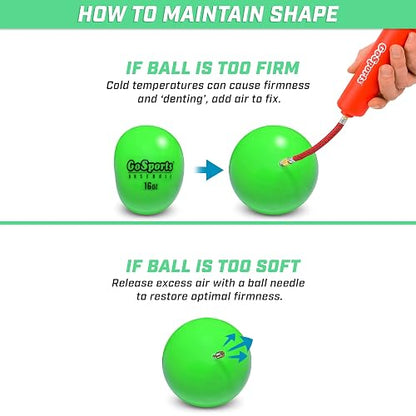 GoSports Pelotas de Entrenamiento con Peso, Entrenamiento de Golpe y Lanzamiento para Todos los Niveles de Habilidad, Mejora la Potencia y la mecánica, Elige béisbol o sóftbol