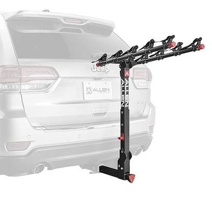 Allen Sports Deluxe Locking Quick Release 3-Bike Carrier for 2 in. & 1 4 in. Hitch