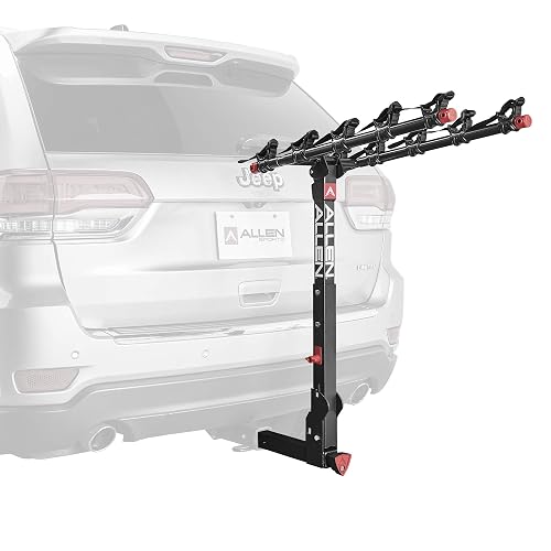Allen Sports Deluxe Locking Quick Release 3-Bike Carrier for 2 in. & 1 4 in. Hitch