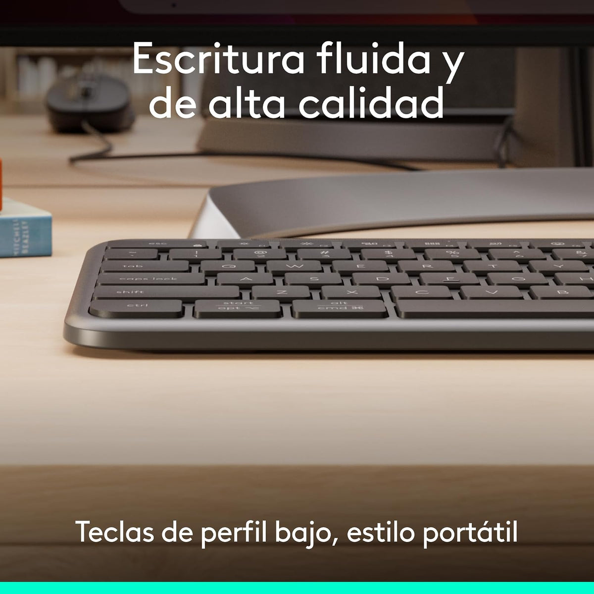 Logitech K620 Signature Slim for Business Teclado Alámbrico, tamaño estándar, USB-C Plug and Play, Windows/Mac/Chrome/PC/Notebooks - Color Grafito