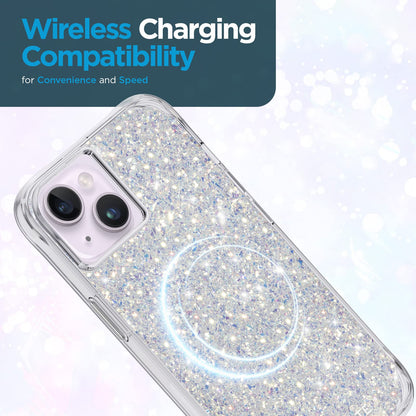 Case-Mate iPhone 14 Plus Case - Twinkle Stardust [10FT Drop Protection] [Wireless Charging Compatible] Luxury Cover with Cute Bling Sparkle for iPhone 14 Plus 6.7", Anti-Scratch, Shock Absorbent, Slim