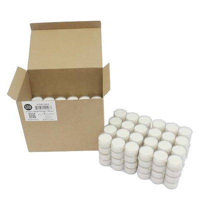 Stonebriar 192 unidades blancas sin perfume de 6 a 7 horas de tiempo de combustión extendido taza transparente de té velas