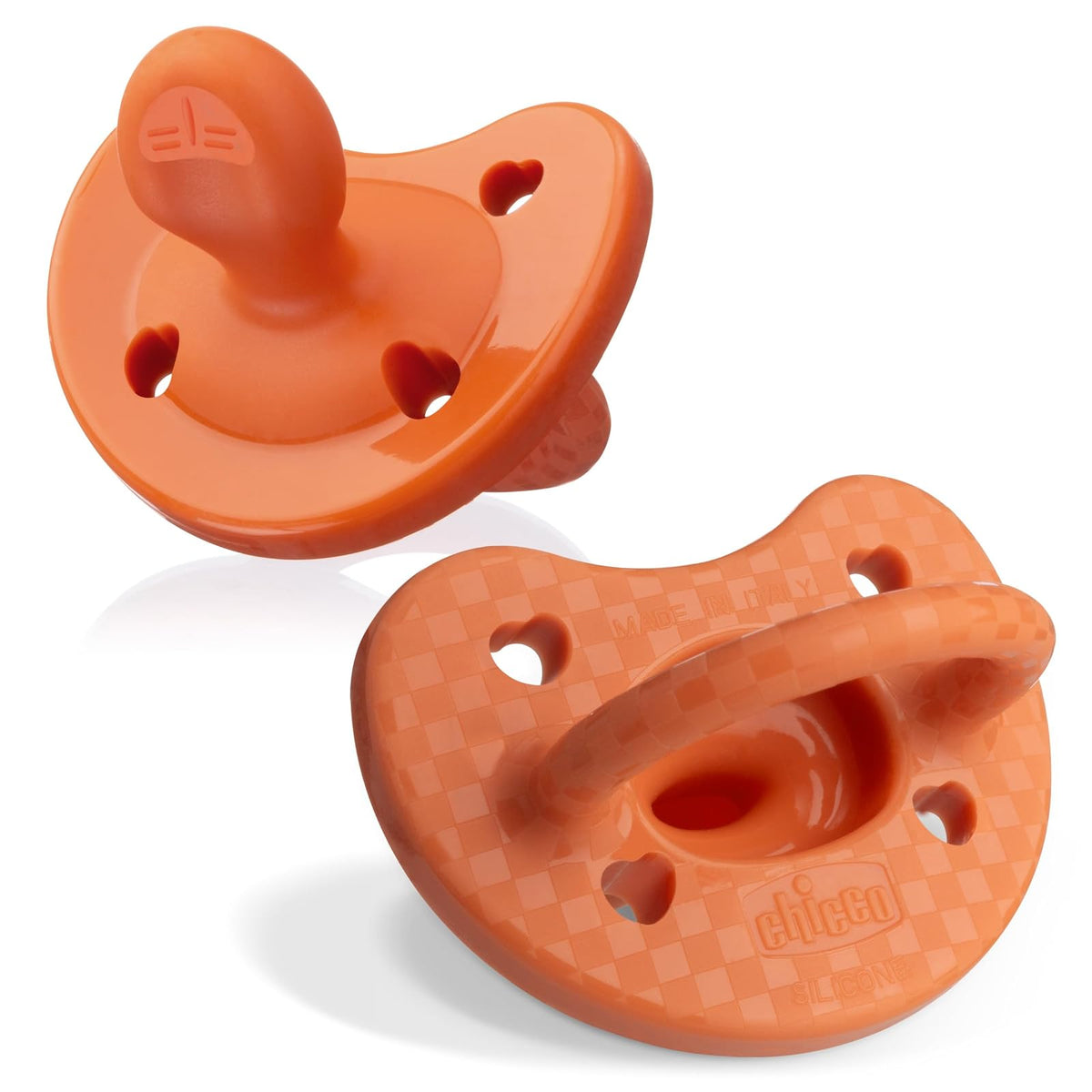 Chicco PhysioForma Chupón de Silicona 2 Piezas - Terracotta - 1 Count (Pack of 2) - PhysioForma Luxe