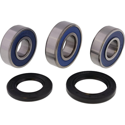 All Balls Racing Kit de Rodamientos de Rueda Compatible con Kawasaki, Rojo, 25-1386