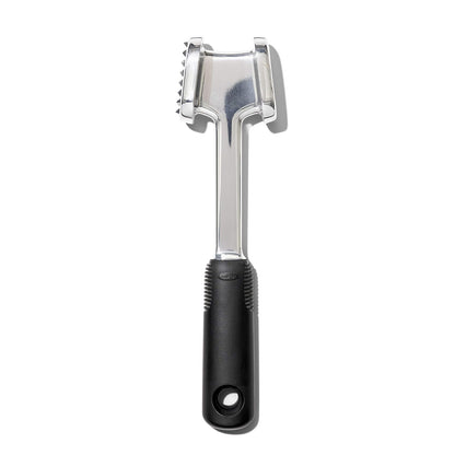 OXO Good Grips - Ablandador de carne fundido a presión, color negro, 4,7 x 6,2 x 24,8 cm