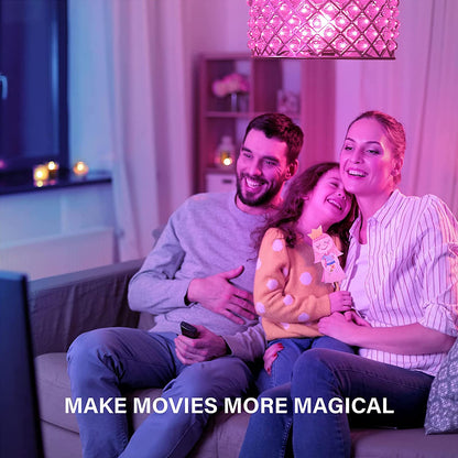 Sengled - Bombilla WiFi que cambia de color, bombillas inteligentes Alexa que funcionan con Alexa y Google Assistant, A19 RGB no requiere concentrador, equivalente a 75 W 800LM CRI>90, juego de 4