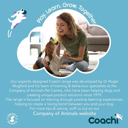 The Company of Animals Coachi Chase & Treat | Para perros y cachorros, todas edades y razas, juguete con golosinas, estimulación mental, entrenamiento a distancia