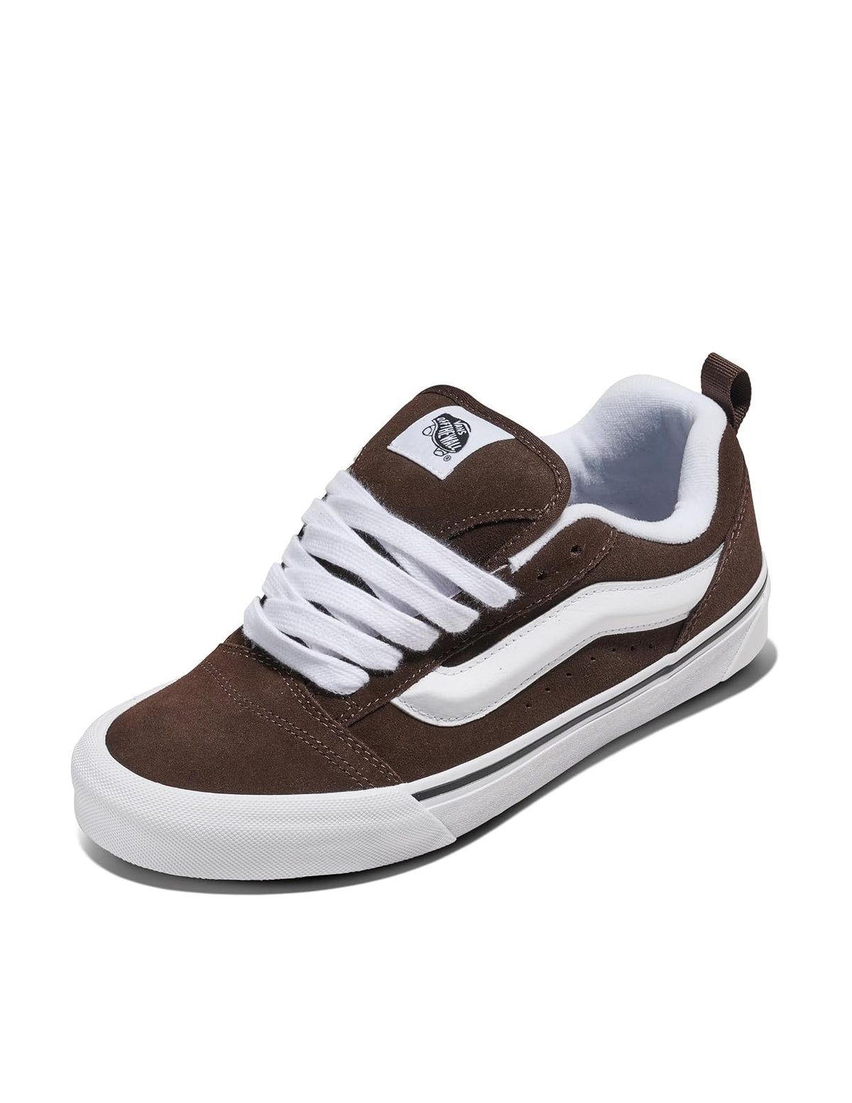 Vans Knu Skool Tenis Retro para Mujer - 23.5 cm - Café - Blanco