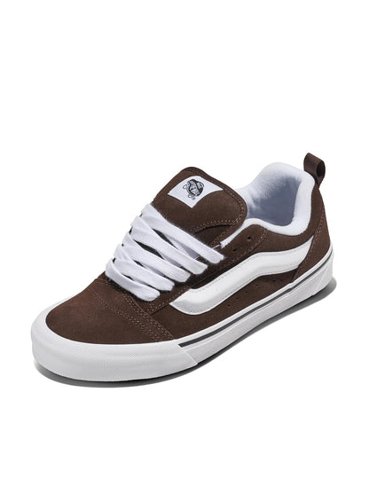 Vans Knu Skool Tenis Retro para Mujer - 23.5 cm - Café - Blanco