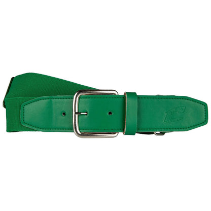 Champro cinturón elástico de béisbol con pestaña sintética de 3.8 cm - Kelly Green - Champro Youth Synthetic Baseball Belt, Kelly Green, 1-1 - 4"