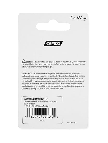 Camco 44323 Bloqueo de Leva Desplazada Operado por Pulgar 7/8 Pulgadas Plateado