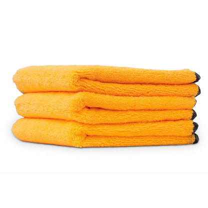 Chemical Guys Toallas de Microfibra Premium con Banda de Seda - Paquete de 3 - 24"x16" - toallas de microfibra