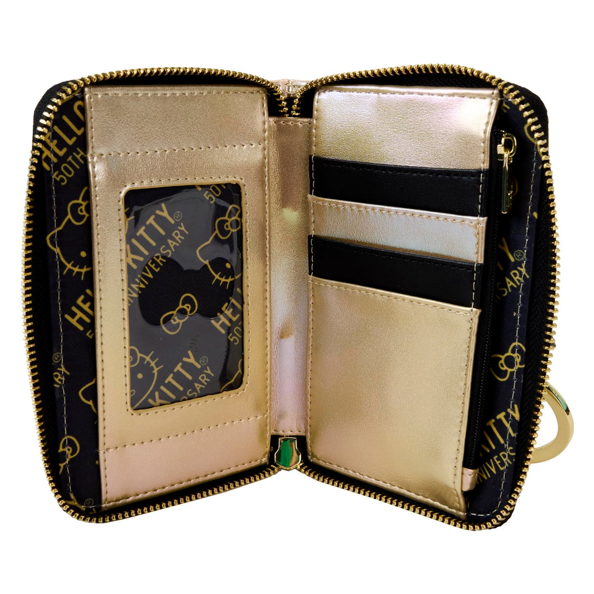 Loungefly Sanrio: 50th Anniversary Gold, Zip Around Wallet