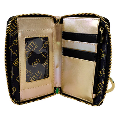 Loungefly Sanrio: 50th Anniversary Gold, Zip Around Wallet