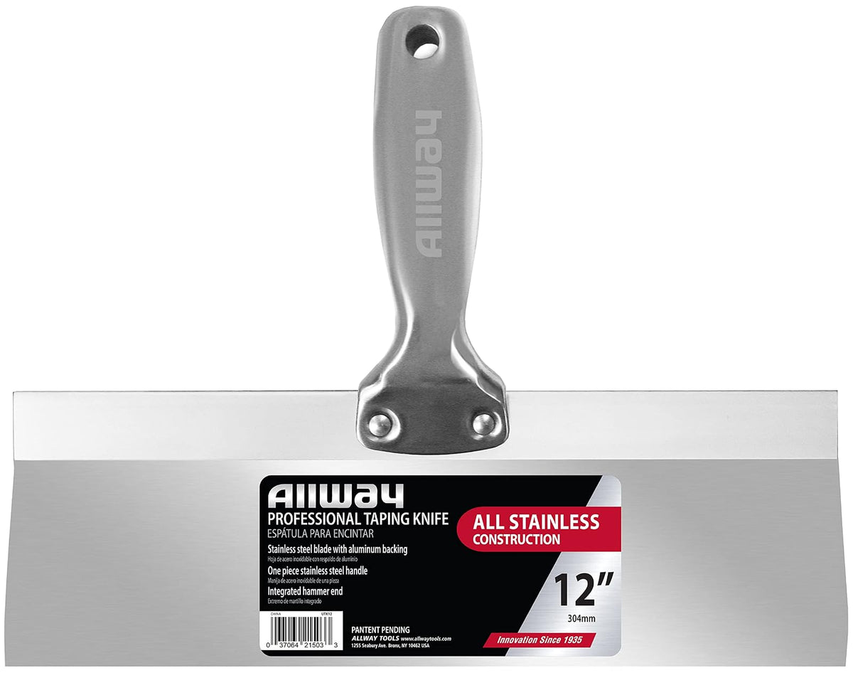 ALLWAY UTK12 Cuchillo profesional de acero inoxidable con extremo de martillo, 12 pulgadas