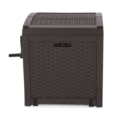 Carrete de manguera Suncast con guía de manguera Smart Trak, conexión hermética, construcción de resina duradera, capacidad de manguera de 225 pies, café, fabricado en los Estados Unidos