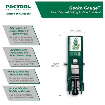 PacTool International SA903 2-Piece Gecko Gauge Hardi Board Siding Gauges