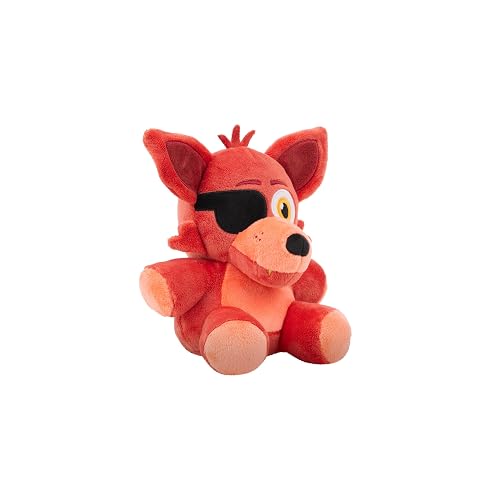 Five Nights at Freddy's FNF0089 – Peluche de Foxy – 20 cm – con Material Supersuave y Ojos Que Brillan en la Oscuridad – Peluche Oficial de Jazwares