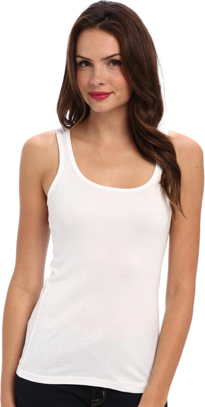 Splendid Camiseta sin Mangas de canalé 1x1 para Mujer