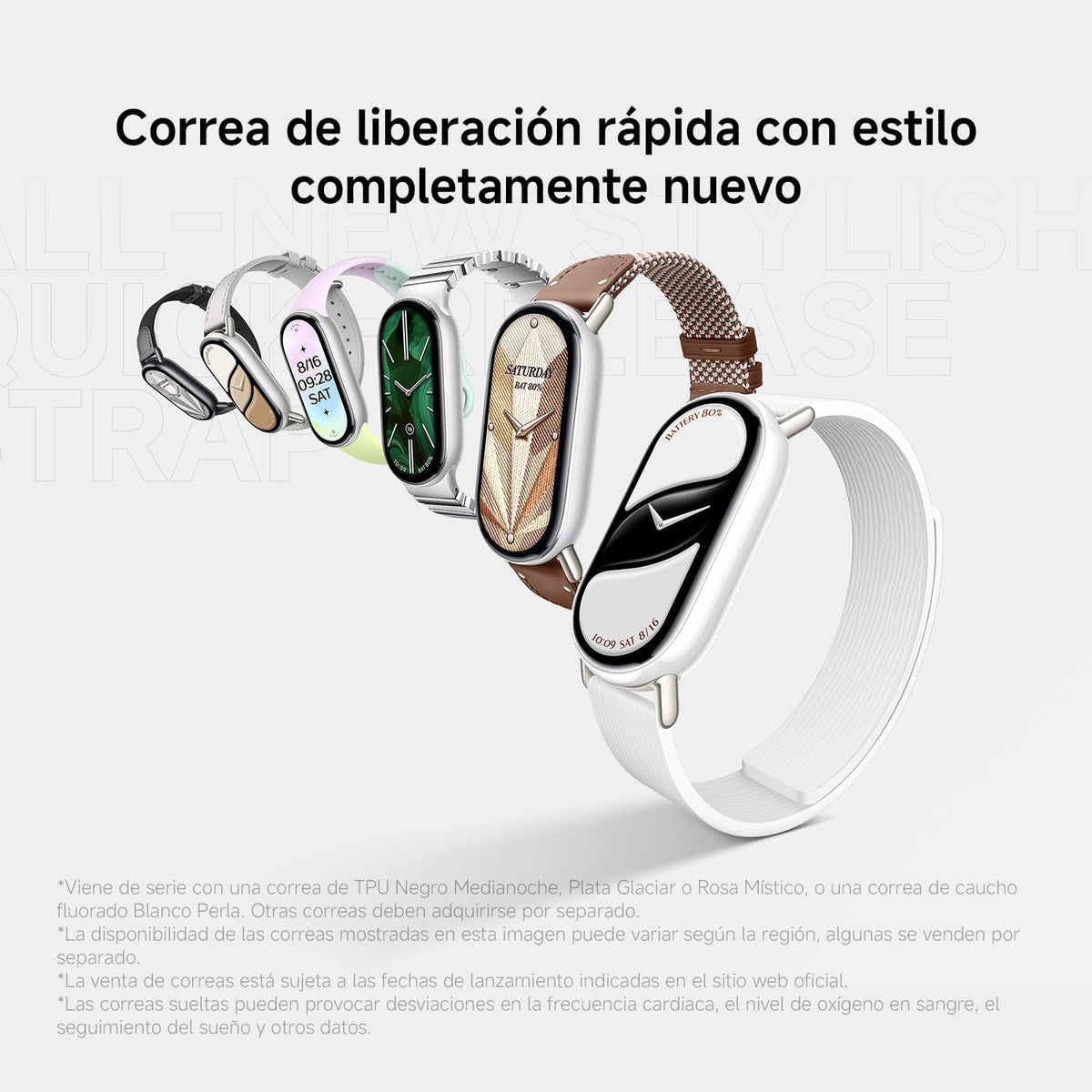 XIAOMI Band 10 Smartwatch Negro - Batería de hasta 21d, Pantalla AMOLED de 1.72", Compatible con Android y iOS, Gestión de Sueño Optimizado y HR, Asistente Personal de Salud, Resistencia al agua 5 ATM