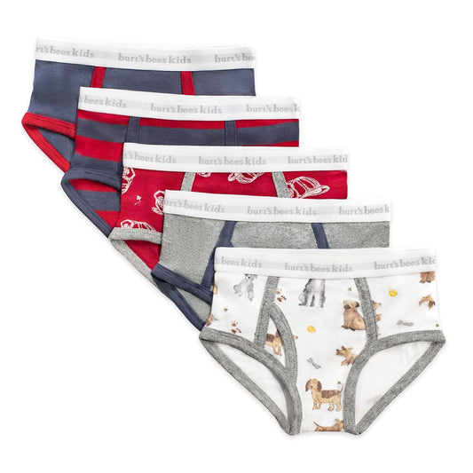 Burt's Bees Baby Toddler Boys' Underwear, Organic Cotton, Tag-Free Comfort Briefs Ropa Interior Niños