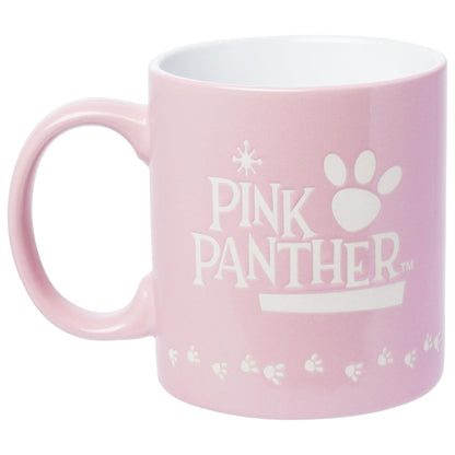 Silver Buffalo Pink Panther - Taza de cerámica con logotipo clásico, resistente a la cara de 20 onzas