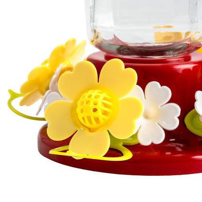 Redkite Bebedero de Vidrio Prisma para Colibrí 600 ml – Fácil de Colgar, Transparente y Resistente, Ideal para Jardín y Decoración del Hogar