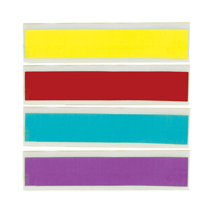 Redi-Tag 20205 Banderas de página reutilizables/extraíbles rectangulares pequeñas, 1x3/16, surtido, Paquete de 3600