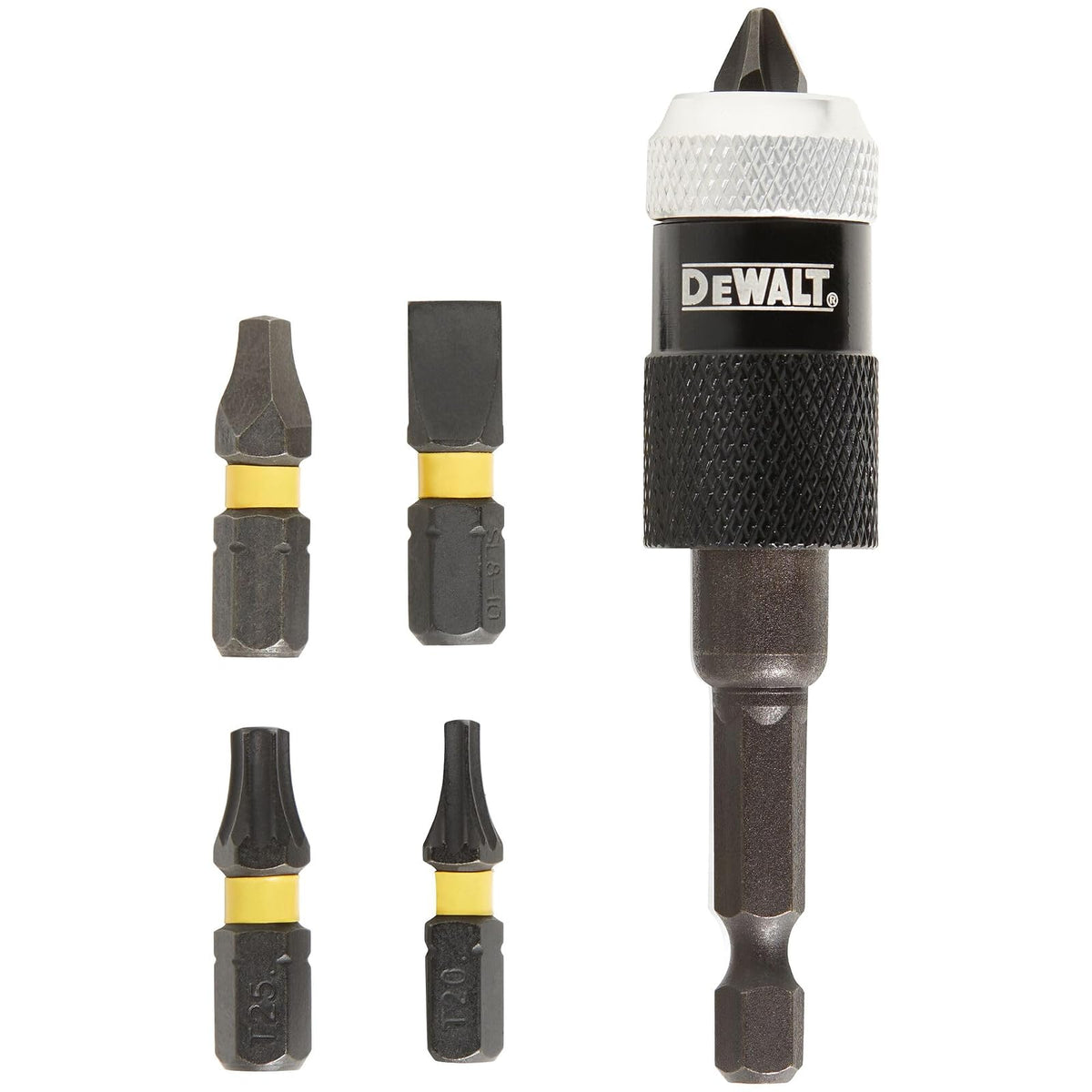 DEWALT Sujetador de Puntas para Atornillador 1/4", 6 Piezas, DW2507