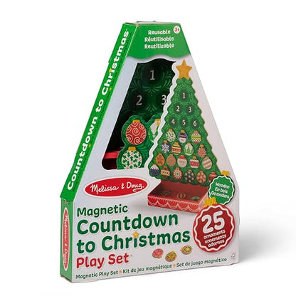 Melissa & Doug Cuenta Regresiva Para La Navidad Calendario De Adviento De Madera