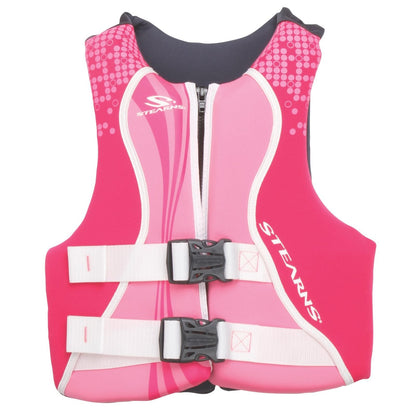 STEARNS Chaleco Salvavidas para niños | Chaleco Salvavidas Juvenil Hydroprene | 50 a 90 Libras - Rosado - Púrpura