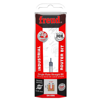Broca recta de doble flauta 1.57 mm diámetro, 04-096, Broca recta de doble filo de 1/16" diámetro x 1/4" con vástago de 1/4", Revestimiento rojo Perma-Shield®
